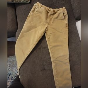 Hudson Jeans Denim french terry chino jogger pants boys L in khaki color